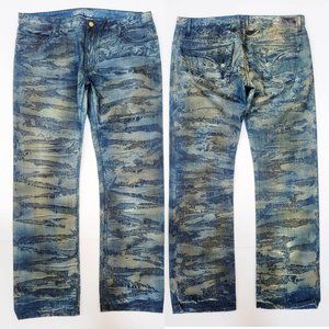 New Men's ROBIN'S JEAN sz 42 Long Flaps Straight Leg Jeans